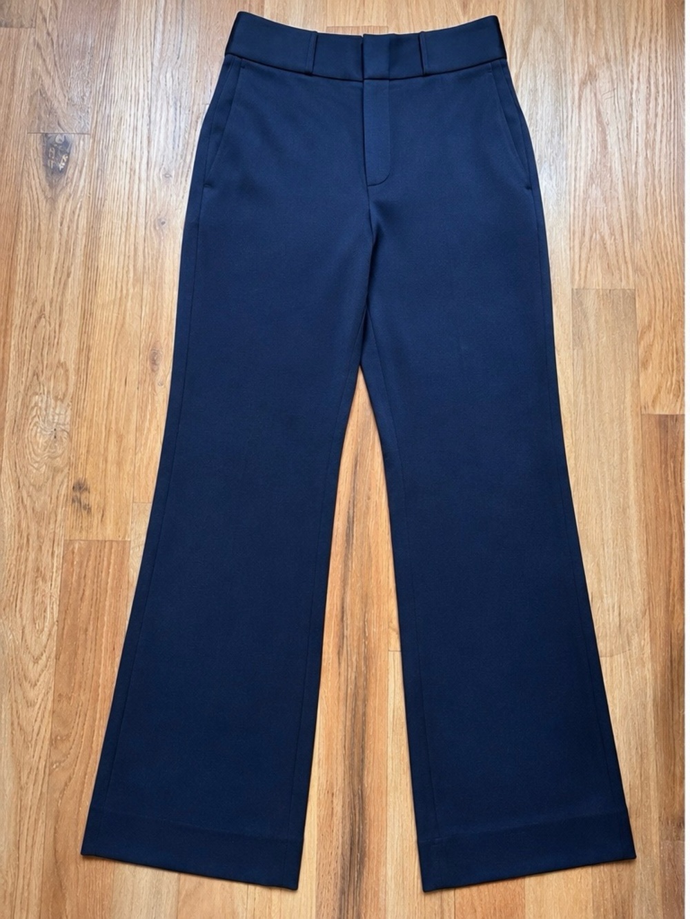 Halston Heritage Navy Boot-Cut Dress Pants